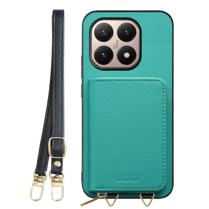 [ LOOF CASUAL-SHELL POUCH ] Xiaomi 15T シャオミ 15T ケース ショルダー スマホショルダー 背面 収納 ポーチ付き カバー スマホケース ストラップ レザー [ Xiaomi 15T ]