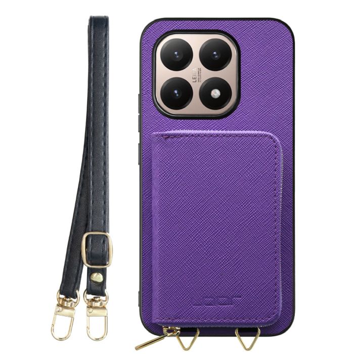 [ LOOF CASUAL-SHELL POUCH ] Xiaomi 15T シャオミ 15T ケース ショルダー スマホショルダー 背面 収納 ポーチ付き カバー スマホケース ストラップ レザー [ Xiaomi 15T ]