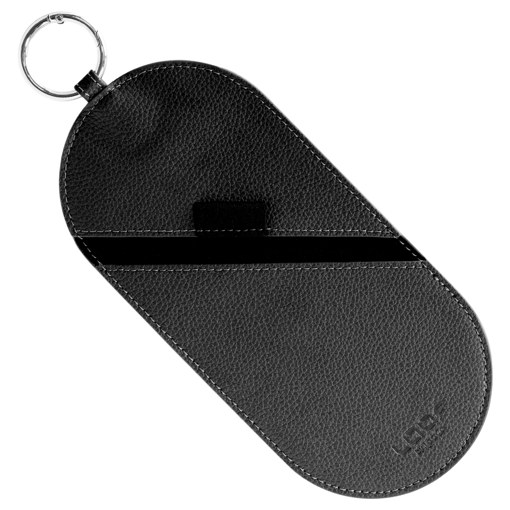 LOOF 本革スリムメガネケース 極薄メガネケース 薄型 薄い 薄型 メガネ ケース 眼鏡ケース メンズ レディース サングラス ケース 携帯 薄型 収納 おしゃれ カラビナ付き 持ち運び自在 傷防止 軽量 コンパクト ギフト プレゼント