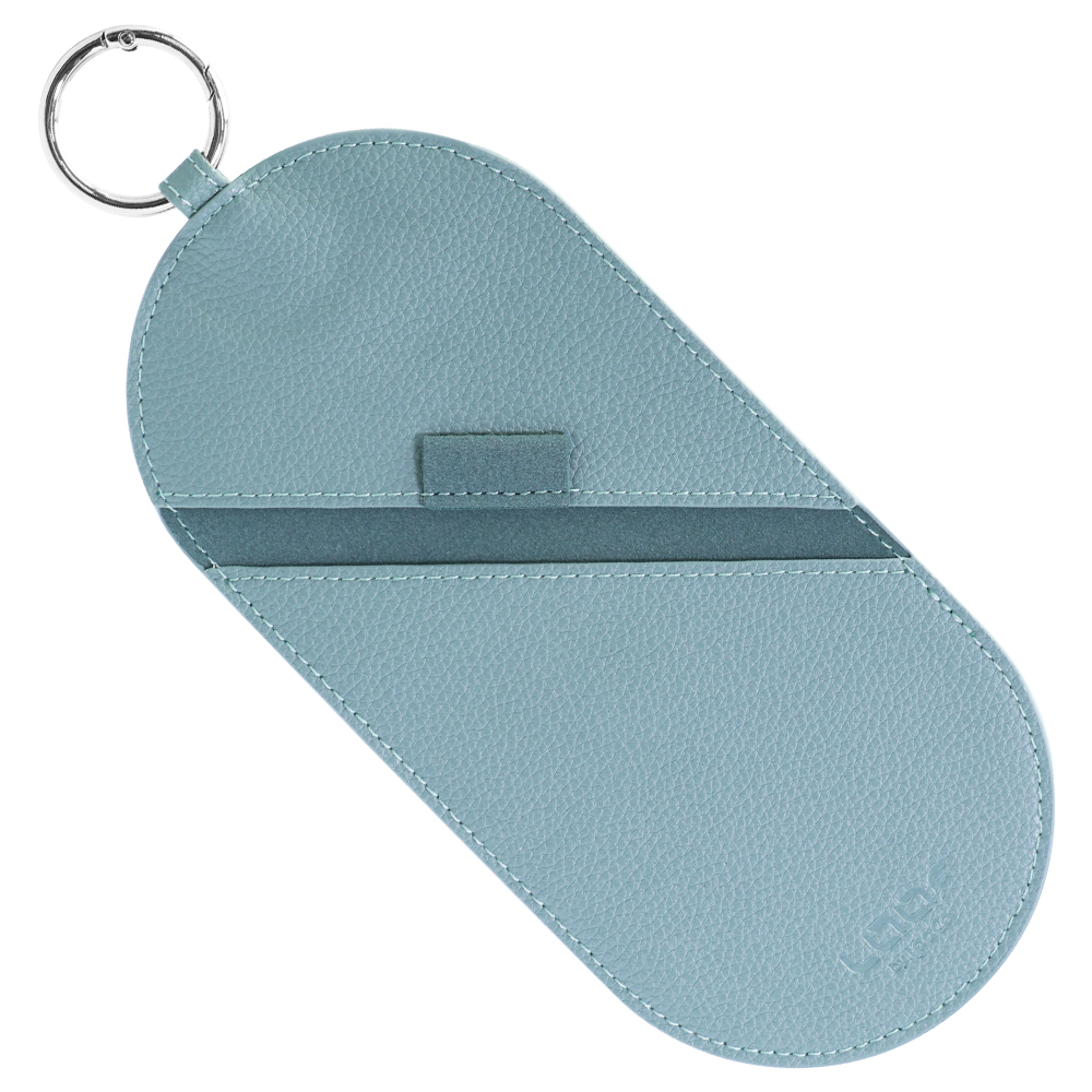 LOOF 本革スリムメガネケース 極薄メガネケース 薄型 薄い 薄型 メガネ ケース 眼鏡ケース メンズ レディース サングラス ケース 携帯 薄型 収納 おしゃれ カラビナ付き 持ち運び自在 傷防止 軽量 コンパクト ギフト プレゼント