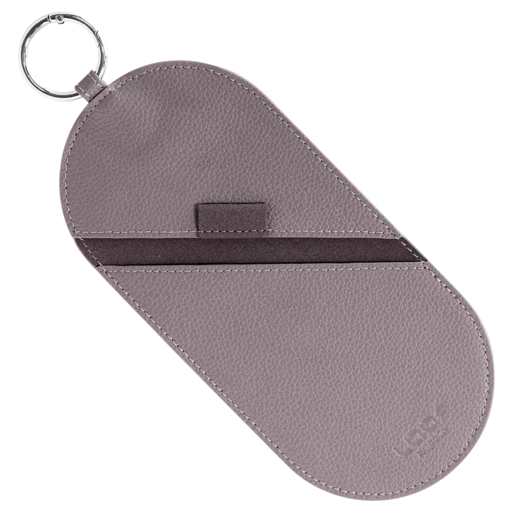 LOOF 本革スリムメガネケース 極薄メガネケース 薄型 薄い 薄型 メガネ ケース 眼鏡ケース メンズ レディース サングラス ケース 携帯 薄型 収納 おしゃれ カラビナ付き 持ち運び自在 傷防止 軽量 コンパクト ギフト プレゼント