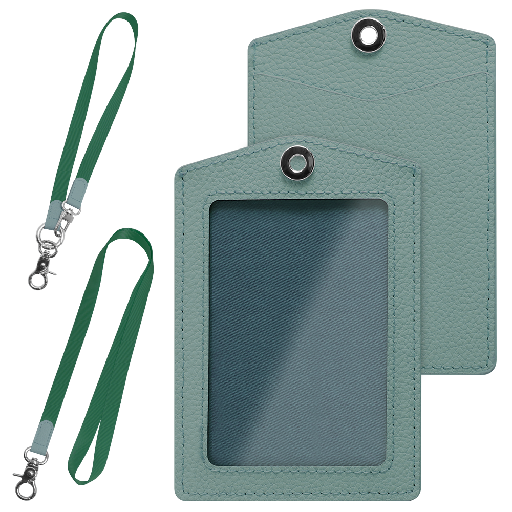 LOOF ID PASS-CASE 縦横選べる本革IDカードケース カード IDケース idケース パスケース 本革 レザー ストラップ 縦型 横型 タテ ヨコ 落下防止 透明 社員証 ケース カード 入館証 定期入れ 保護者カード Suica PASMO 名刺 推し活