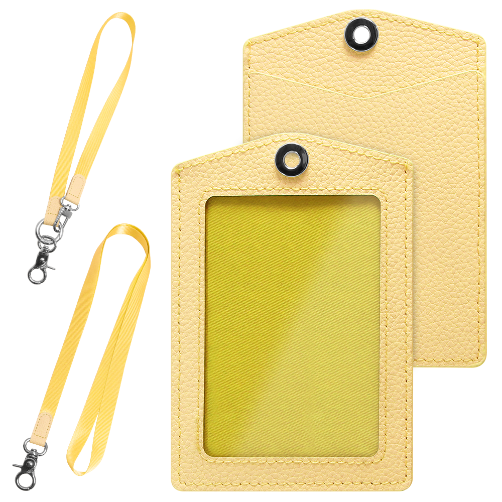 LOOF ID PASS-CASE 縦横選べる本革IDカードケース カード IDケース idケース パスケース 本革 レザー ストラップ 縦型 横型 タテ ヨコ 落下防止 透明 社員証 ケース カード 入館証 定期入れ 保護者カード Suica PASMO 名刺 推し活