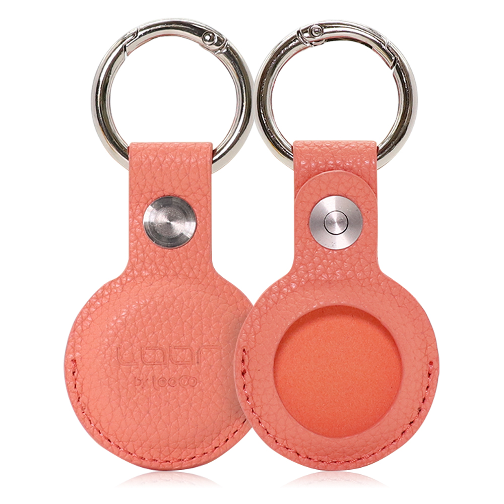 LOOF AirTag 本革ケース 保護ケース エアタグ ケース レザー 革 保護カバー カバー レザーケース AirTag用 落下防止 カラビナ バックル 革 革製 紛失防止 カラビナ付き