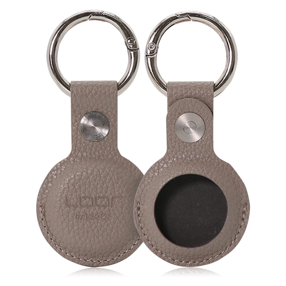 LOOF AirTag 本革ケース 保護ケース エアタグ ケース レザー 革 保護カバー カバー レザーケース AirTag用 落下防止 カラビナ バックル 革 革製 紛失防止 カラビナ付き