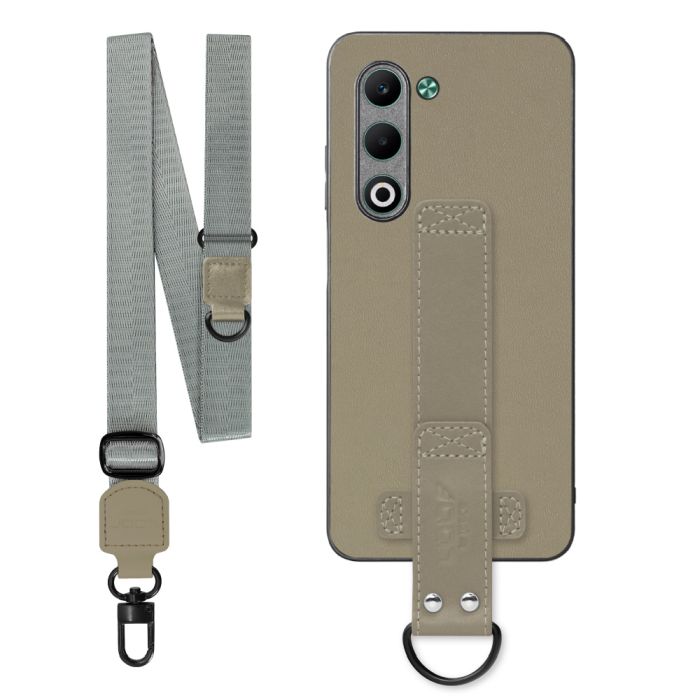 [ LOOF STRAP-SHELL (ロング+ Ver.) ] OPPO A5 5G オッポ CPH2735 スマホケース 背面 ケース カバー ハードケース ショルダーベルト  本革 [ OPPO A5 5G ]