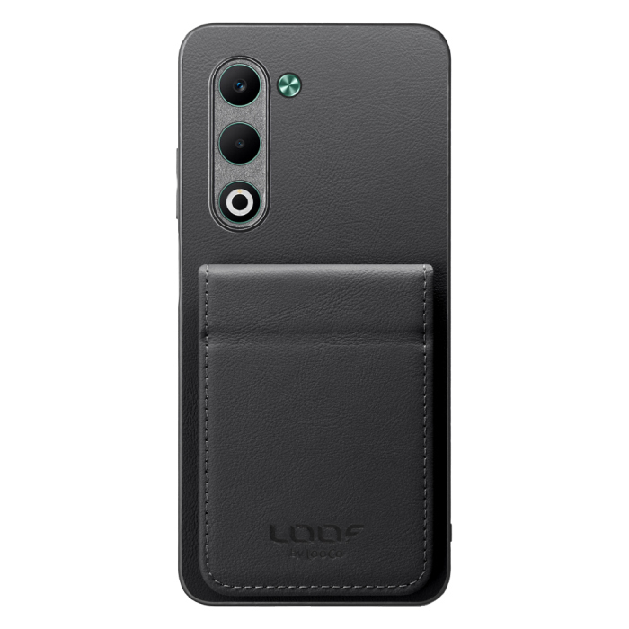 [ LOOF BASIC-SHELL SLIM CARD 2カード ] OPPO A5 5G オッポ CPH2735 ケース 背面 カード収納 カード入れ カードポケット カバー スマホケース 薄型 大容量 本革 [ OPPO A5 5G ]