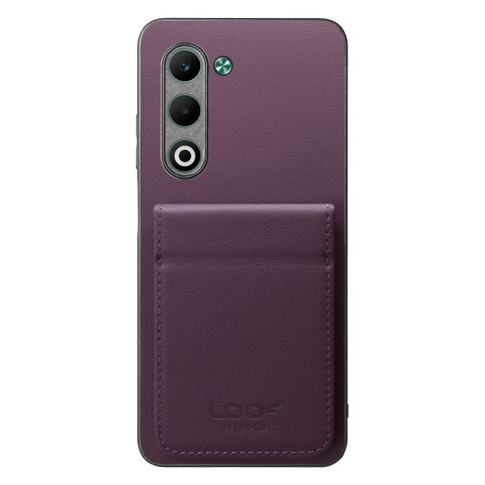 [ LOOF BASIC-SHELL SLIM CARD 2カード ] OPPO A5 5G オッポ CPH2735 ケース 背面 カード収納 カード入れ カードポケット カバー スマホケース 薄型 大容量 本革 [ OPPO A5 5G ]