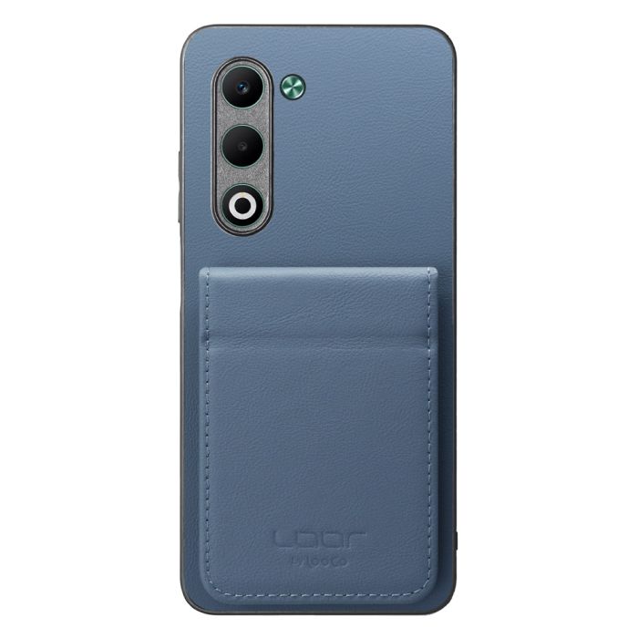 [ LOOF BASIC-SHELL SLIM CARD 2カード ] OPPO A5 5G オッポ CPH2735 ケース 背面 カード収納 カード入れ カードポケット カバー スマホケース 薄型 大容量 本革 [ OPPO A5 5G ]