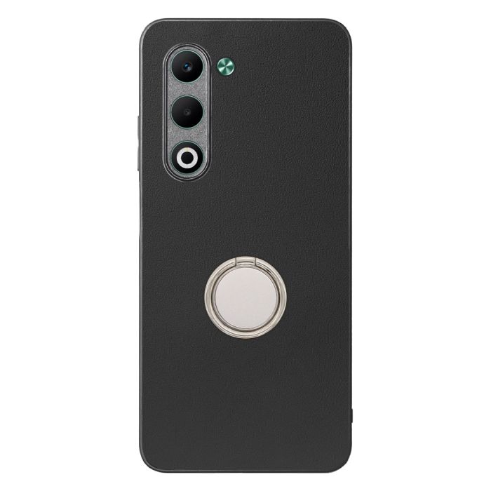 [ LOOF RING-SHELL (シンプル Ver.) ] OPPO A5 5G オッポ CPH2735 スマホケース 背面 ケース カバー ハードケース スマホリング リング付き 本革 ストラップホール [ OPPO A5 5G ]