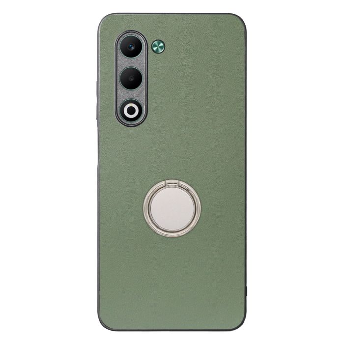 [ LOOF RING-SHELL (シンプル Ver.) ] OPPO A5 5G オッポ CPH2735 スマホケース 背面 ケース カバー ハードケース スマホリング リング付き 本革 ストラップホール [ OPPO A5 5G ]