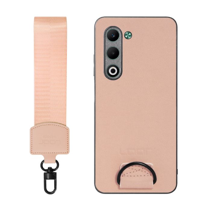 [ LOOF STRAP-SHELL (ショートVer.) ] OPPO A5 5G オッポ CPH2735 スマホケース 背面 ケース カバー ハードケース ハンドストラップ  本革 [ OPPO A5 5G ]