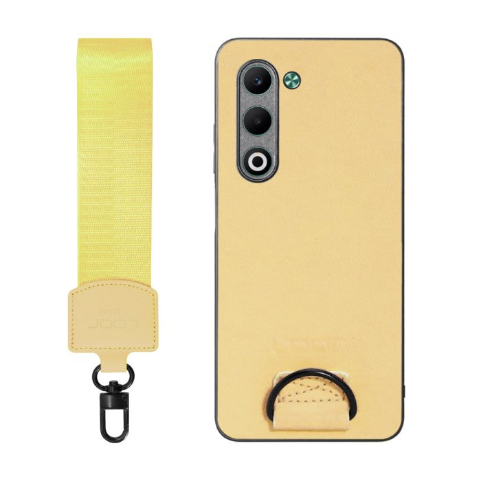 [ LOOF STRAP-SHELL (ショートVer.) ] OPPO A5 5G オッポ CPH2735 スマホケース 背面 ケース カバー ハードケース ハンドストラップ  本革 [ OPPO A5 5G ]