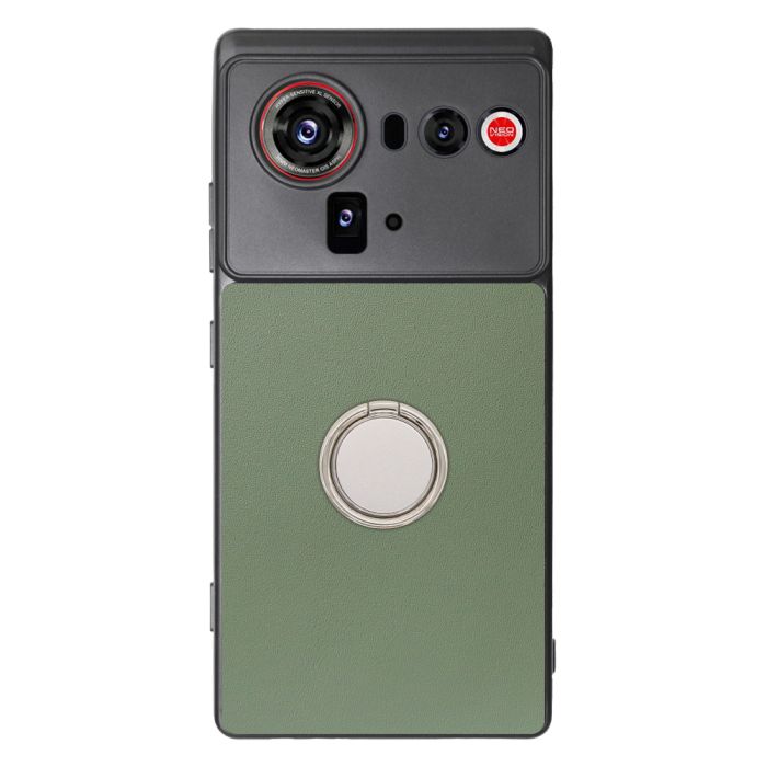 [ LOOF RING-SHELL (シンプル Ver.) ] nubia Z80 Ultra NX741J スマホケース 背面 ケース カバー ハードケース スマホリング リング付き 本革 ストラップホール [ nubia Z80 Ultra ]