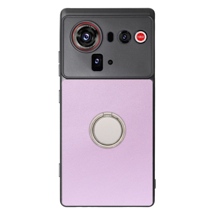 [ LOOF RING-SHELL (シンプル Ver.) ] nubia Z80 Ultra NX741J スマホケース 背面 ケース カバー ハードケース スマホリング リング付き 本革 ストラップホール [ nubia Z80 Ultra ]