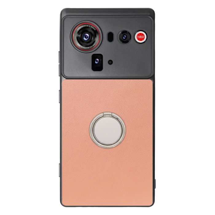 [ LOOF RING-SHELL (シンプル Ver.) ] nubia Z80 Ultra NX741J スマホケース 背面 ケース カバー ハードケース スマホリング リング付き 本革 ストラップホール [ nubia Z80 Ultra ]