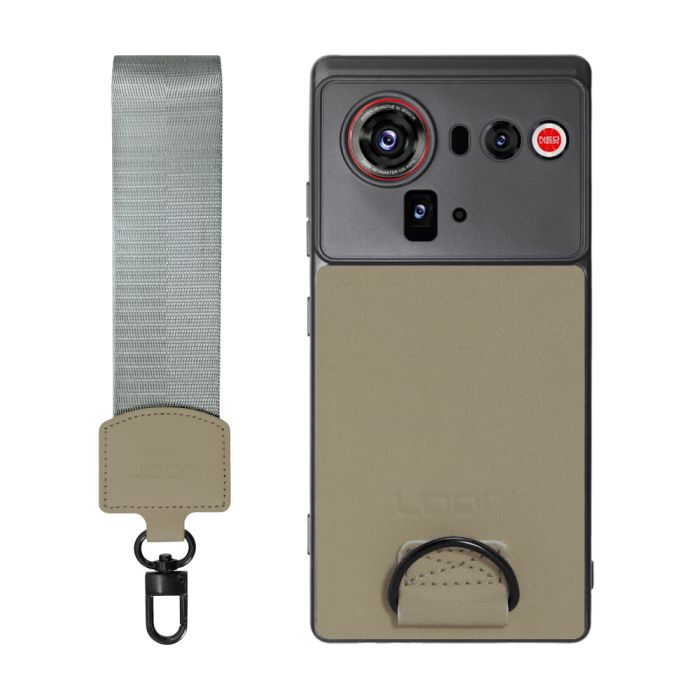 [ LOOF STRAP-SHELL (ショートVer.) ] nubia Z80 Ultra NX741J スマホケース 背面 ケース カバー ハードケース ハンドストラップ  本革 [ nubia Z80 Ultra ]