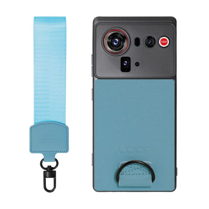 [ LOOF STRAP-SHELL (ショートVer.) ] nubia Z80 Ultra NX741J スマホケース 背面 ケース カバー ハードケース ハンドストラップ  本革 [ nubia Z80 Ultra ]