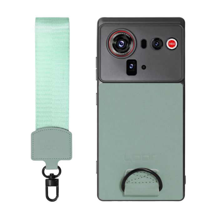 [ LOOF STRAP-SHELL (ショートVer.) ] nubia Z80 Ultra NX741J スマホケース 背面 ケース カバー ハードケース ハンドストラップ  本革 [ nubia Z80 Ultra ]