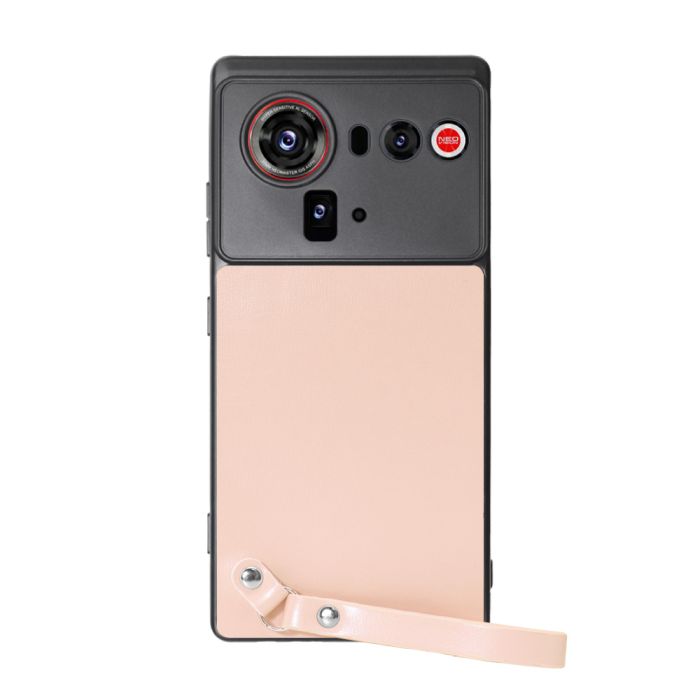 [ LOOF MACARON-SHELL ] nubia Z80 Ultra NX741J スマホケース 背面 ケース カバー ハードケース ストラップ付き 本革 ストラップホール [ nubia Z80 Ultra ]