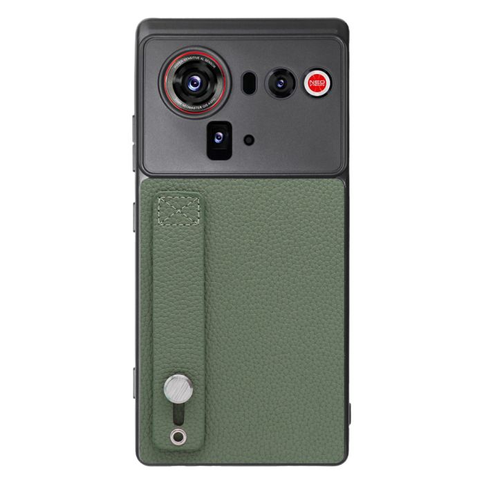 [ LOOF HOLD-SHELL ] nubia Z80 Ultra NX741J スマホケース 背面 ケース カバー ハードケース 背面ベルト 本革 ストラップホール [ nubia Z80 Ultra ]