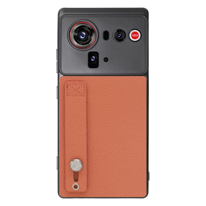 [ LOOF HOLD-SHELL ] nubia Z80 Ultra NX741J スマホケース 背面 ケース カバー ハードケース 背面ベルト 本革 ストラップホール [ nubia Z80 Ultra ]
