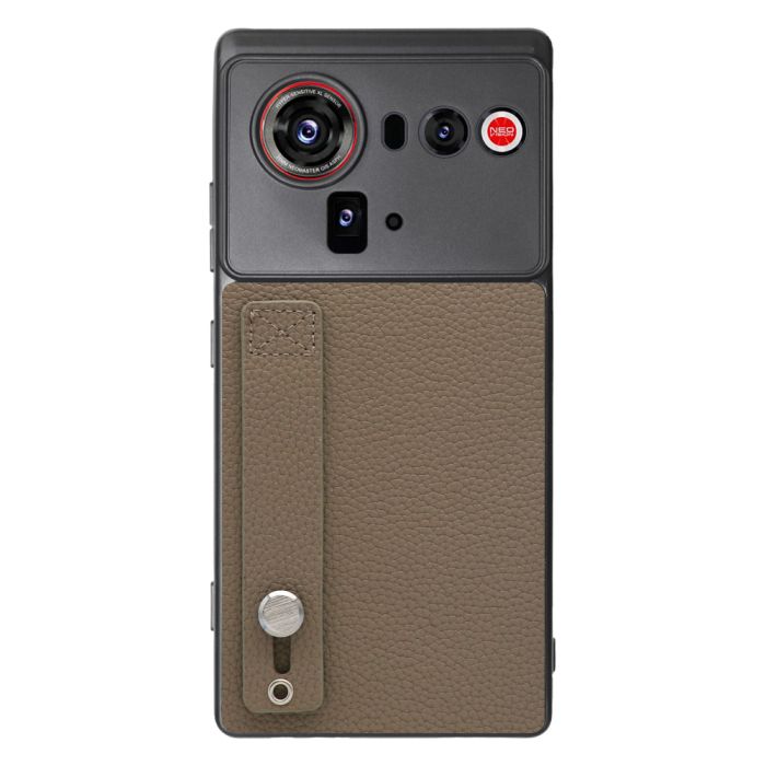 [ LOOF HOLD-SHELL ] nubia Z80 Ultra NX741J スマホケース 背面 ケース カバー ハードケース 背面ベルト 本革 ストラップホール [ nubia Z80 Ultra ]