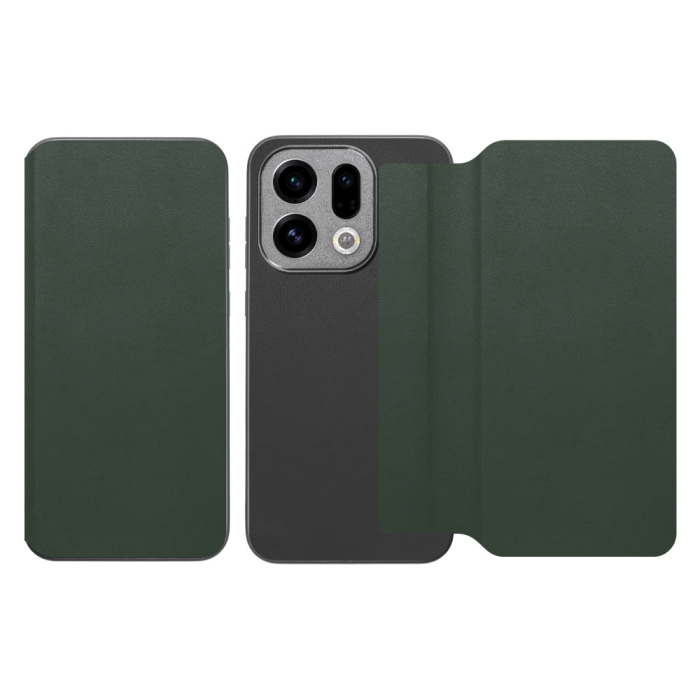 [ LOOF SLIM-FIT ] OPPO Find X9 OPG07 CPH2797 スマホケース 背面 ケース カバー 手帳型 ハードケース カード収納 ポケットあり/なし マグネットなし ストラップホール [ OPPO Find X9 ]