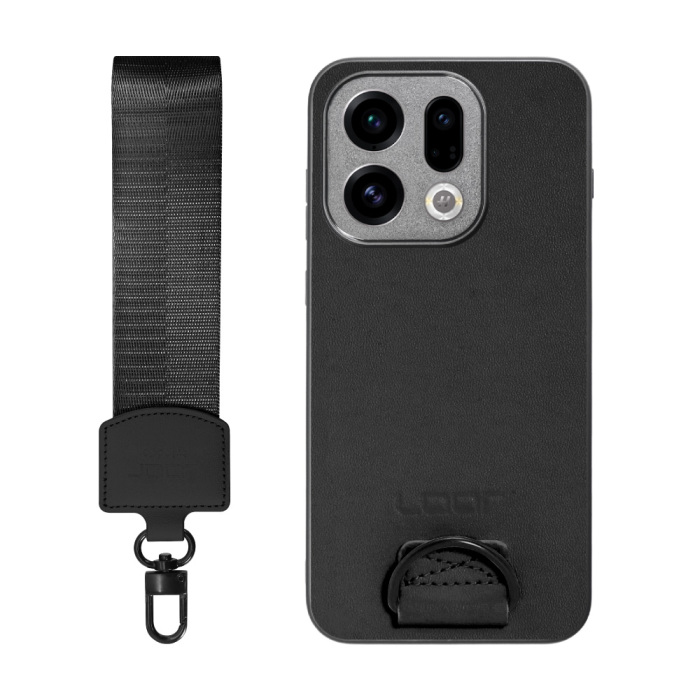 [ LOOF STRAP-SHELL (ショートVer.) ] OPPO Find X9 OPG07 CPH2797 スマホケース 背面 ケース カバー ハードケース ハンドストラップ  本革 [ OPPO Find X9 ]