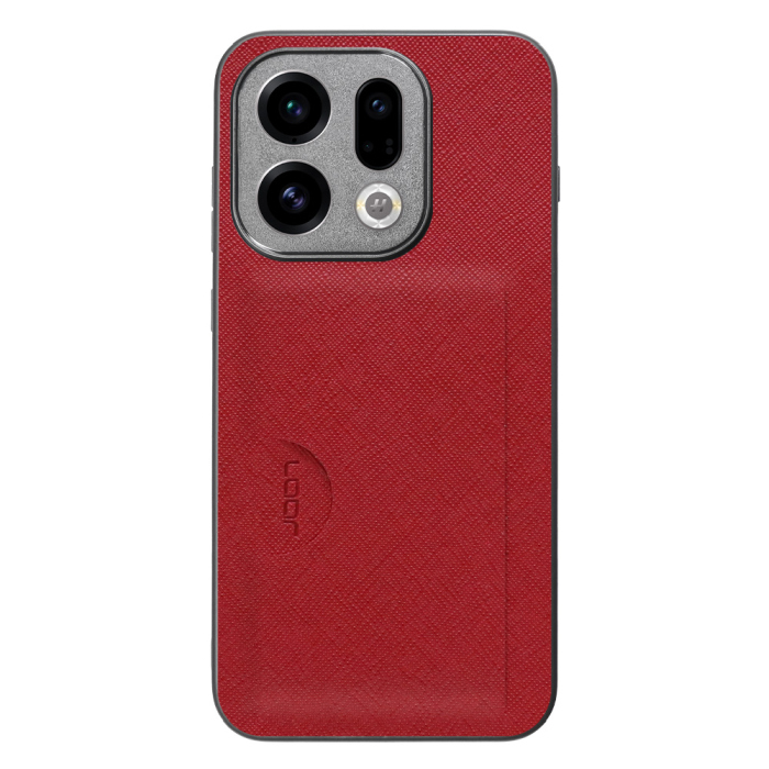 [ LOOF CASUAL-SLOT ] OPPO Find X9 OPG07 CPH2797 スマホケース 背面 カード入れ カードポケット ケース カバー ハードケース カード収納 ストラップホール [ OPPO Find X9 ]