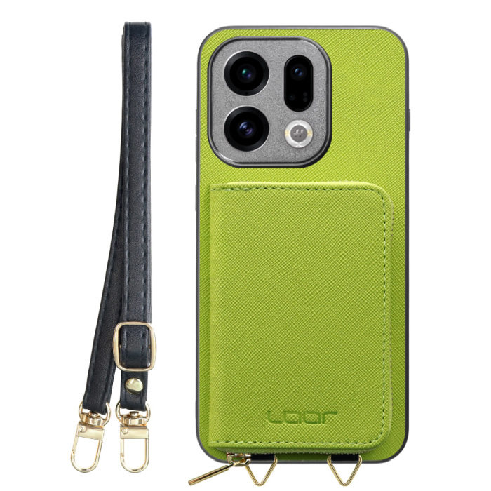 [ LOOF CASUAL-SHELL POUCH ] OPPO Find X9 OPG07 CPH2797 ケース ショルダー スマホショルダー 背面 収納 ポーチ付き カバー スマホケース ストラップ レザー [ OPPO Find X9 ]