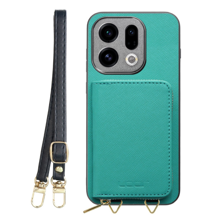 [ LOOF CASUAL-SHELL POUCH ] OPPO Find X9 OPG07 CPH2797 ケース ショルダー スマホショルダー 背面 収納 ポーチ付き カバー スマホケース ストラップ レザー [ OPPO Find X9 ]