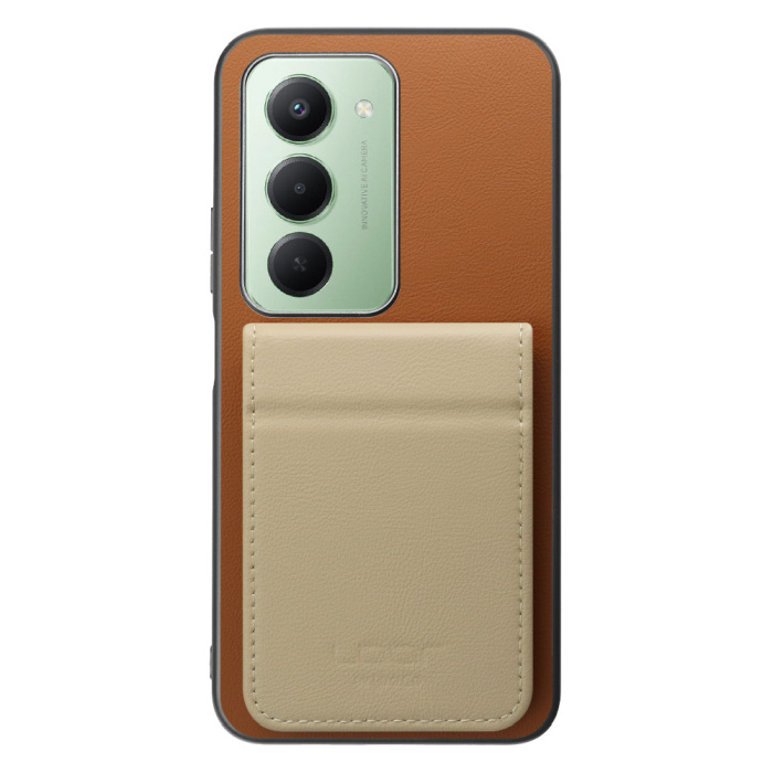 [ LOOF BASIC-SHELL SLIM CARD 2カード ] Xiaomi REDMI 15 5G  ケース 背面 カード収納 カード入れ カードポケット カバー スマホケース 薄型 大容量 本革 [ Xiaomi REDMI 15 5G ]