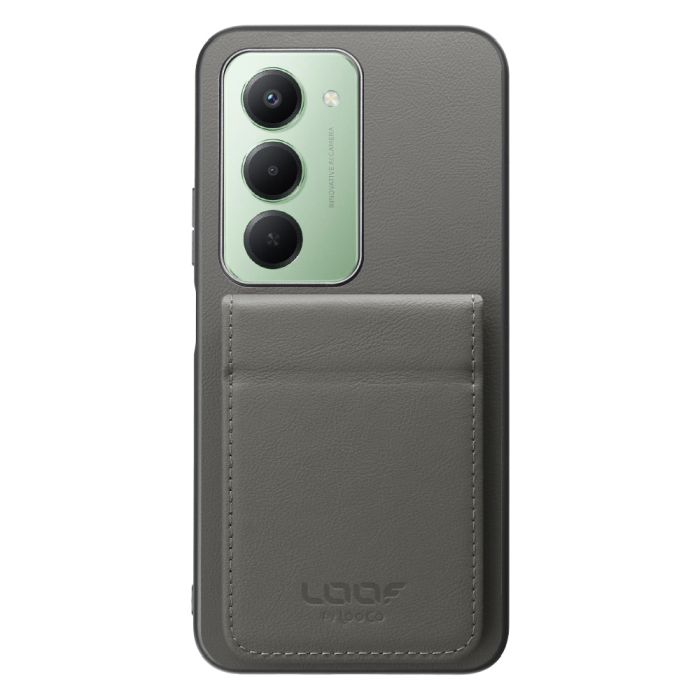 [ LOOF BASIC-SHELL SLIM CARD 2カード ] Xiaomi REDMI 15 5G  ケース 背面 カード収納 カード入れ カードポケット カバー スマホケース 薄型 大容量 本革 [ Xiaomi REDMI 15 5G ]