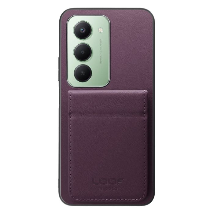 [ LOOF BASIC-SHELL SLIM CARD 2カード ] Xiaomi REDMI 15 5G  ケース 背面 カード収納 カード入れ カードポケット カバー スマホケース 薄型 大容量 本革 [ Xiaomi REDMI 15 5G ]