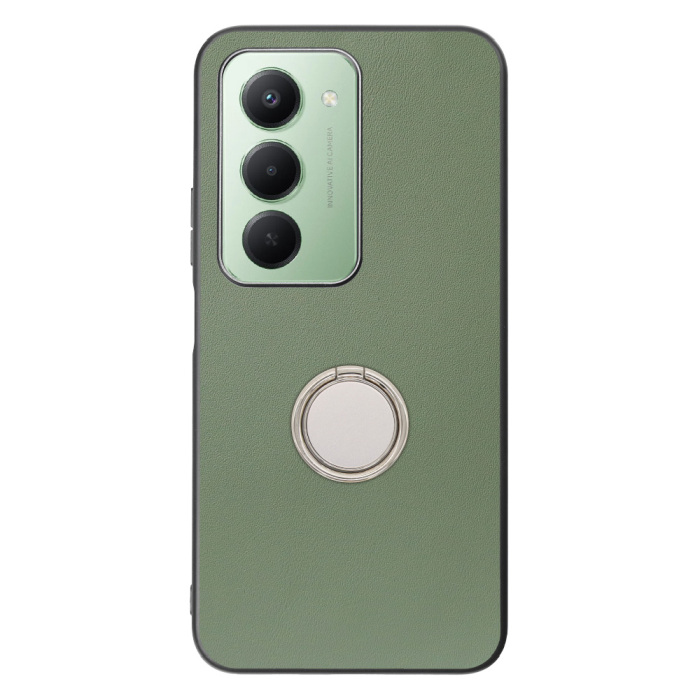 [ LOOF RING-SHELL (シンプル Ver.) ] Xiaomi REDMI 15 5G  スマホケース 背面 ケース カバー ハードケース スマホリング リング付き 本革 ストラップホール [ Xiaomi REDMI 15 5G ]