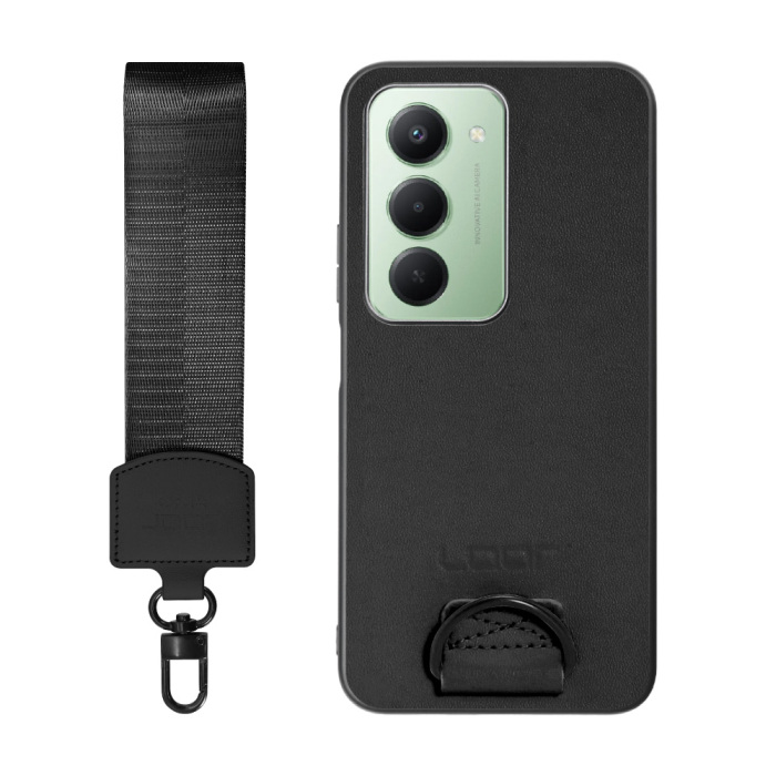 [ LOOF STRAP-SHELL (ショートVer.) ] Xiaomi REDMI 15 5G  スマホケース 背面 ケース カバー ハードケース ハンドストラップ  本革 [ Xiaomi REDMI 15 5G ]