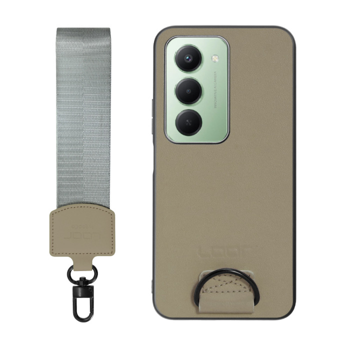 [ LOOF STRAP-SHELL (ショートVer.) ] Xiaomi REDMI 15 5G  スマホケース 背面 ケース カバー ハードケース ハンドストラップ  本革 [ Xiaomi REDMI 15 5G ]