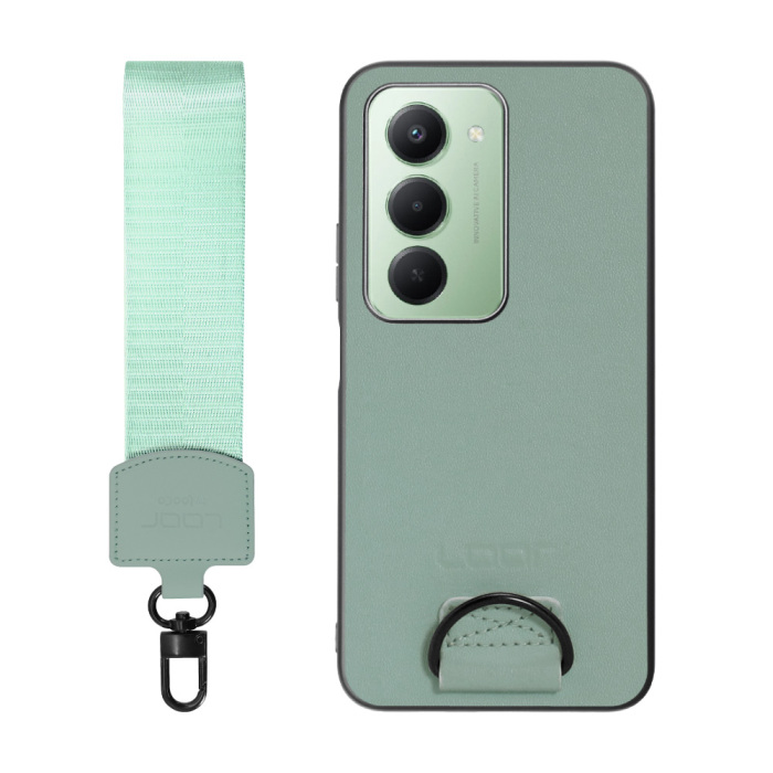 [ LOOF STRAP-SHELL (ショートVer.) ] Xiaomi REDMI 15 5G  スマホケース 背面 ケース カバー ハードケース ハンドストラップ  本革 [ Xiaomi REDMI 15 5G ]