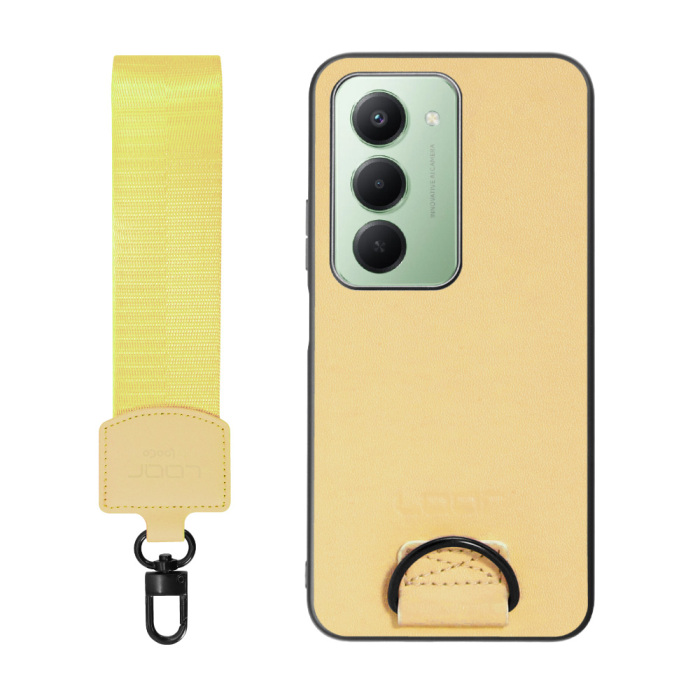 [ LOOF STRAP-SHELL (ショートVer.) ] Xiaomi REDMI 15 5G  スマホケース 背面 ケース カバー ハードケース ハンドストラップ  本革 [ Xiaomi REDMI 15 5G ]