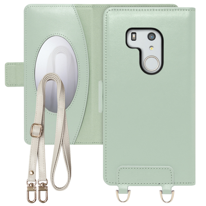 [ LOOF SWEET MIRROR Series ] arrows Be3 F-02L arrowsbe3 アローズ FUJITSU FCNT スマホケース  ショルダー付き手帳型スマホケース ミラー付き カードポケット 本革 [ arrows Be3 F-02L ]