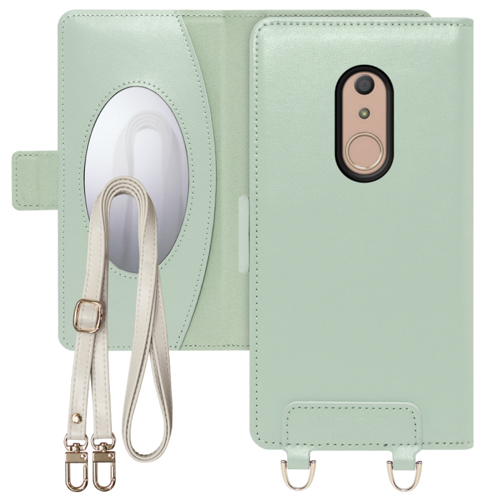 [ LOOF SWEET MIRROR Series ] arrows Be4 F-41A arrowsbe4 アローズ FUJITSU FCNT スマホケース  ショルダー付き手帳型スマホケース ミラー付き カードポケット 本革 [ arrows Be4 F-41A ]