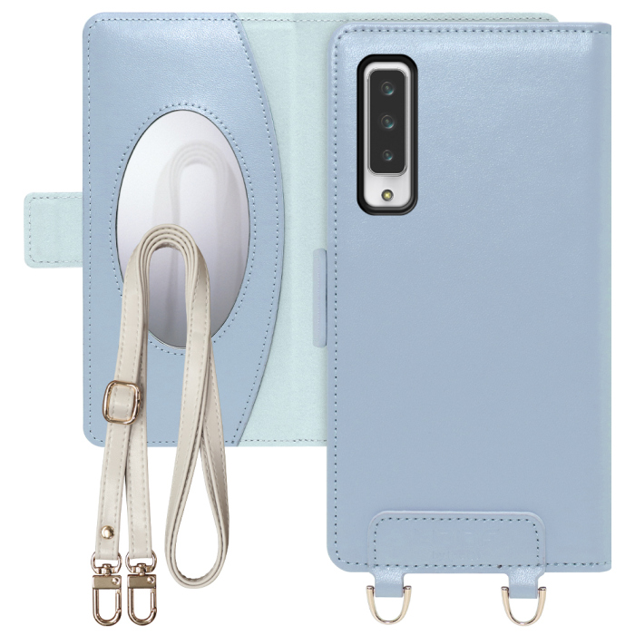 [ LOOF SWEET MIRROR Series ] arrows NX9 F-52A arrowsnx9 アローズ FUJITSU FCNT スマホケース  ショルダー付き手帳型スマホケース ミラー付き カードポケット 本革 [ arrows NX9(F-52A) ]