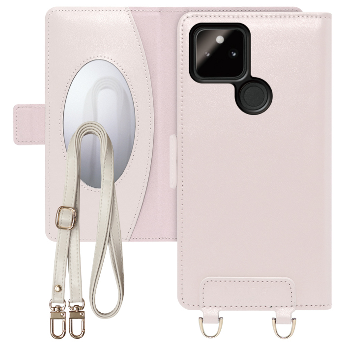 [ LOOF SWEET MIRROR Series ] Google Pixel 5a (5G) Googlepixel5a5g pixel5a5g pixel5a スマホケース  ショルダー付き手帳型スマホケース ミラー付き カードポケット 本革 [ Google Pixel 5a (5G) ]