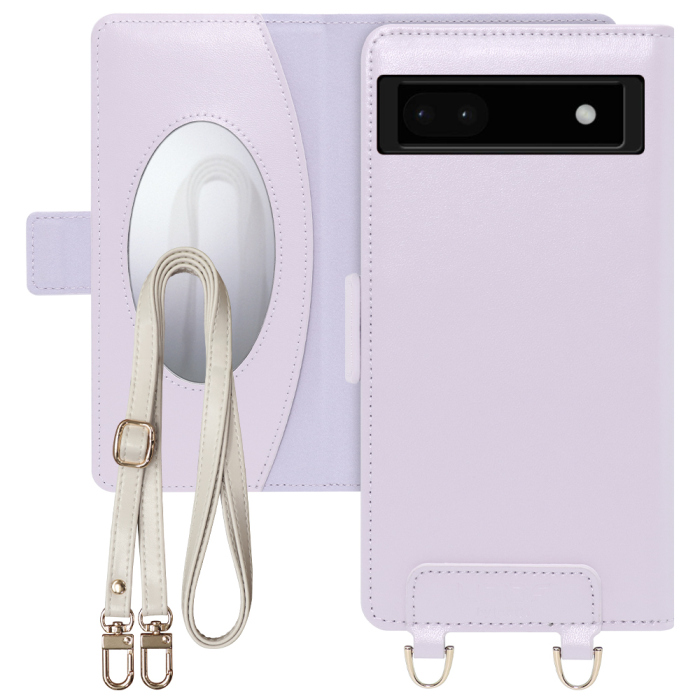 [ LOOF SWEET MIRROR Series ] Google Pixel 6a googlepixel6a pixel6a スマホケース  ショルダー付き手帳型スマホケース ミラー付き カードポケット 本革 [ Google Pixel 6a ]