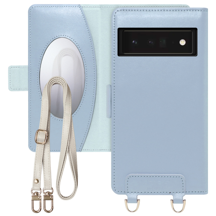 [ LOOF SWEET MIRROR Series ] Google Pixel 6 Pro Googlepixel6pro 6pro プロ ピクセル6pro スマホケース  ショルダー付き手帳型スマホケース ミラー付き カードポケット 本革 [ Google Pixel 6 Pro ]