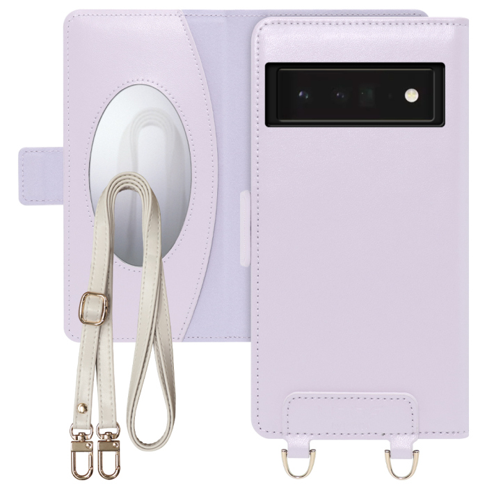 [ LOOF SWEET MIRROR Series ] Google Pixel 6 Pro Googlepixel6pro 6pro プロ ピクセル6pro スマホケース  ショルダー付き手帳型スマホケース ミラー付き カードポケット 本革 [ Google Pixel 6 Pro ]