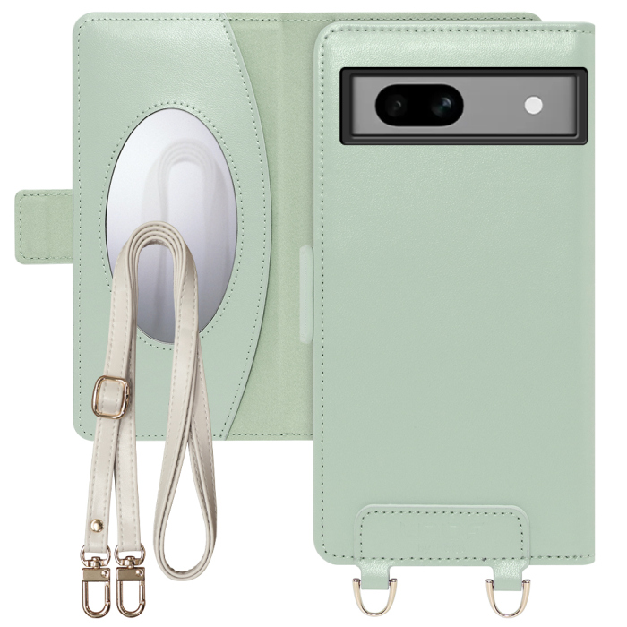 [ LOOF SWEET MIRROR Series ] Google Pixel 7a googlepixel7a pixel7a スマホケース  ショルダー付き手帳型スマホケース ミラー付き カードポケット 本革 [ Google Pixel 7a ]