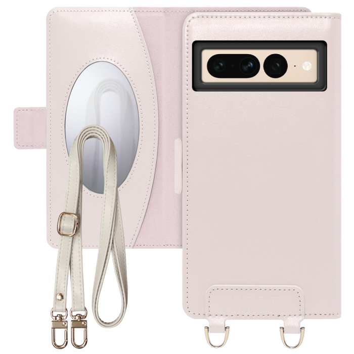 [ LOOF SWEET MIRROR Series ] Google pixel 7 Pro googlepixel7pro 7pro プロ ピクセル7pro スマホケース  ショルダー付き手帳型スマホケース ミラー付き カードポケット 本革 [ Google Pixel 7 Pro ]