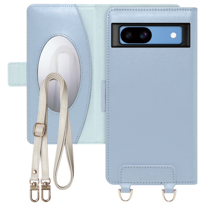 [ LOOF SWEET MIRROR Series ] Google Pixel 8a googlepixel8a Pixel8a ピクセル8a スマホケース  ショルダー付き手帳型スマホケース ミラー付き カードポケット 本革 [ Google Pixel 8a ]